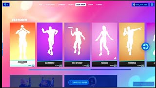 ALL NEW and RETURNING Fortnite ITEMSHOP EMOTES v1750 [upl. by Wanids]