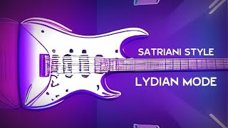 C Lydian Satriani Style Rock Backing Track 120 bpm [upl. by Enaenaj204]