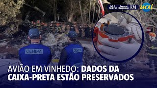 Dados da caixapreta do avião que caiu em Vinhedo estão 100 preservados [upl. by Nojid]