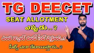 Tg Deecet seat allotment 2024seat reservation rules TTC AND DIET [upl. by Everest845]