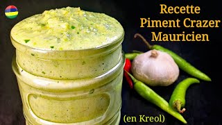 Recette Piment Crazer Mauricien en Kreol 🇲🇺 [upl. by Kcaz]