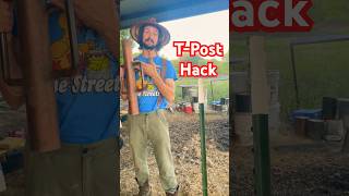 How to Put in and Remove a Fence Post with a TPost Driver [upl. by Sharyl544]