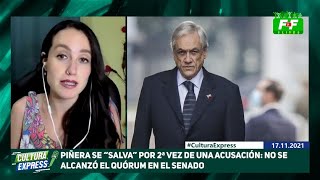 La Cultura Express Piñera se salva por quot2a vezquot de una acusación constitucional por falta de quorum [upl. by Enelyahs]