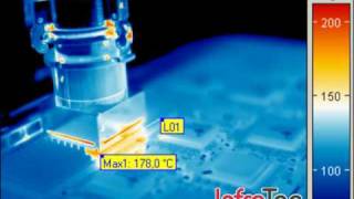 Thermografische Aufnahme Bestückung einer Platine [upl. by Lissy]