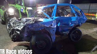 Taunton More Sparks 2024 Old Skool Banger Racing [upl. by Alakcim941]