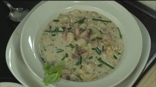 Studio 10 gulf chowder with shrimp fish corn and potatoes [upl. by Sinned]