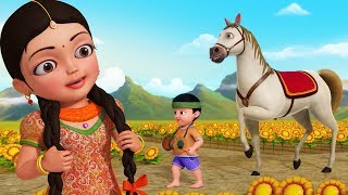 Agdum bagdum ghoda dum saaje  Bengali Rhymes for Children  Infobells [upl. by Ainitsirhc]