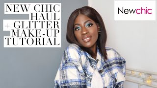 NEW CHIC HAUL  Schnelles Glitzer MakeUp Tutorial  SISTAL [upl. by Kostman502]