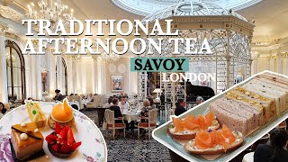 Stunning AFTERNOON TEA at Savoy  Best Afternoon Tea in London [upl. by Aubreir]