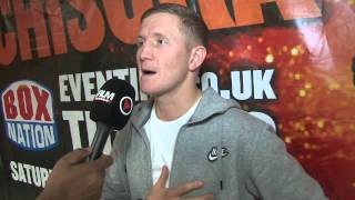 BRADLEY SAUNDERS INTERVIEW FOR iFILM LONDON  HAYE v CHISORA UNDERCARD WEIGHIN [upl. by Dearr705]