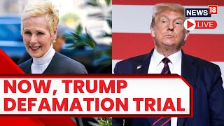 Donald Trump Live At Manhattan Federal Court  Elle magazine Writer Vs Donald Trump Defamation Case [upl. by Neevan]