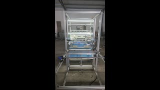 Fabric Edge Covering amp Overlocking Machine with Sheet Cutting [upl. by Eednas]