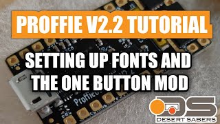 Proffie V22 One Button and Font Setup Tutorial [upl. by Avrenim]