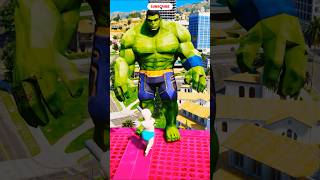 SPIDERMAN AND HULK SAVES BABY spiderman gta5 shorts [upl. by Eulau]