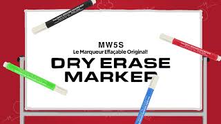 Pentel Dry Erase Marker MW5S  Le Marqueur Effaçable Original [upl. by Oyam725]