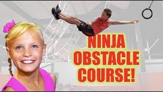 NInja Vs NInja Obstacle Course Ninja Kidz TV [upl. by Nimzzaj910]