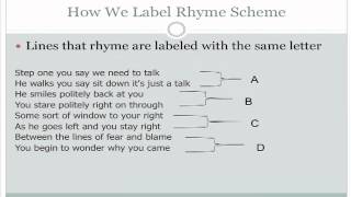 Rhyme Scheme [upl. by Cheung]