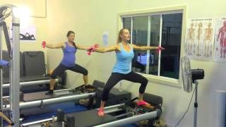 Pilates Reformer Exercises  Skaters [upl. by Hudis]