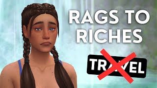 Rags To Riches But I CANT LEAVE The Home Lot  Sims 4 [upl. by Nahaj328]