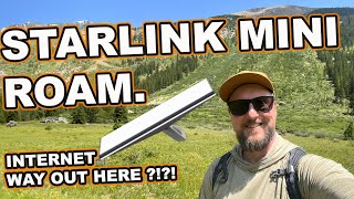 STARLINK MINI ROAM  Mobile Internet ANYWHERE My Van Satellite Internet [upl. by Takakura]