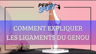 COMMENT EXPLIQUER LES LIGAMENTS DU GENOU [upl. by Adnilem817]