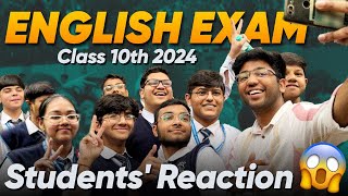 Students Reaction 😱  ENGLISH Class 10th Boards 2024 I Shobhit Nirwan [upl. by Recor227]