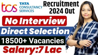 TCS Recruitment 2024 TCS Vacancy 2024 TCS Jobs 2024Oct 2024 OFF Campus Placements  jobs [upl. by Nylsej]