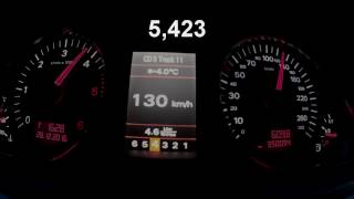 Audi A6 Allroad 30 TDI 2007 acceleration 0100 kmh and 80120 kmh [upl. by Georgeta183]