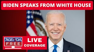 Biden Speaks LIVE from White House  Breaking News Coverage [upl. by Atsirk]