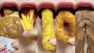 asmr HAMBURGER FRENCH FRIES 롯데리아 핫크리스피버세트 사이드는 필수 CHEESE STICK COKE mukbang eating sounds [upl. by Evania677]