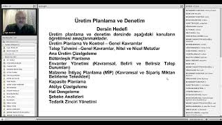 1 Üretim Planlama ve Kontrol [upl. by Vidda]