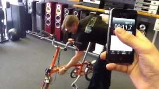 World Record for unfolding and folding a Brompton Bicycle [upl. by Enaerb]