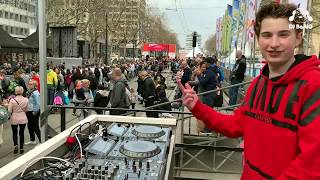 DJ BastiQ at NN Marathon Rotterdam 2019 [upl. by Cinamod]