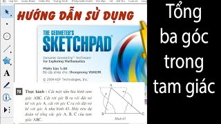 Tổng ba góc trong tam giác  GSP [upl. by Domineca]