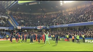 Chesterfield fans celebrate at Stamford Bridge  Chelsea A [upl. by Annayhs]