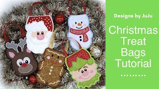 How to Make Designs by JuJu Christmas Treat Bags [upl. by Gayler]