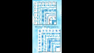 Watercolor Winter Holiday Clipart Borders  Christmas Card Ideas [upl. by Aramo]