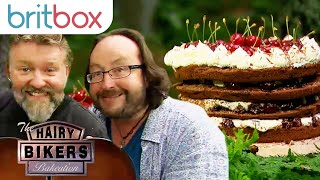 The Hairy Bikers Black Forest Gateau  The Hairy Bikers Bakeation [upl. by Oirasan]