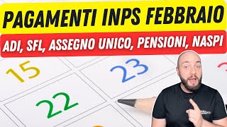 PAGAMENTI INPS FEBBRAIO 2024 tutte le date per varie categorie [upl. by Hoffmann685]