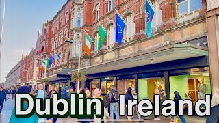 Dublin Ireland in 4k UHD 60FPS  Dublin City centre walking tour October 2024 The Capital of Pubs [upl. by Hammerskjold]