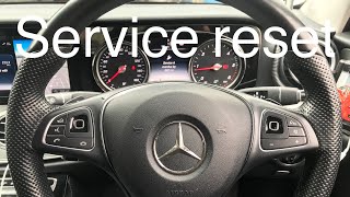 Mercedes EClass  Service Reset  2018 W213 [upl. by Noloc]