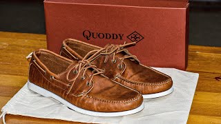 2022 Unboxing Quoddy boat shoes [upl. by Alrrats]