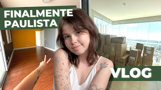 NOVO APTO em SAO PAULO  vlog da mudança [upl. by Tansy]