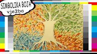 Simbolička i asocijativna uloga boja vježba  COLOR MEANING AND SYMBOLISM likovni123 [upl. by Rubio766]