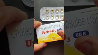 Uprise D3 Capsules shorts buyonline vitamined3 ytshorts calciferol D3 bonedensity uprise [upl. by Nonnek14]