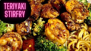 Twelve6 Teriyaki Chicken amp Shrimp Stirfry [upl. by Ydde]