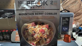 PEAK REFUEL MOUNTAIN BERRY COBBLER REVIEW [upl. by Perot]