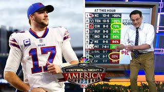 Bills win shakes up AFC East and Steve Kornacki projections  Football Night In America  NBC Sports [upl. by Marjorie]