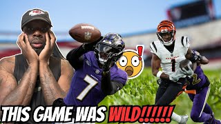 CHIEFS FAN REACTS TO Cincinnati Bengals vs Baltimore Ravens Game Highlights [upl. by Lajet951]