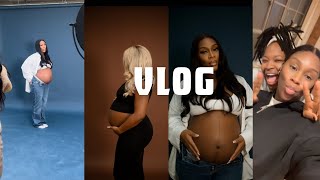 PREGNANT VLOG 4  MATERNITY SHOOT BTS MAMADINYAS ANTENATAL CLASS PREGNANCY WEEK 31 TO 35 [upl. by Ylicic]